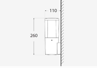 CArlo dimensions Wall lamp light
