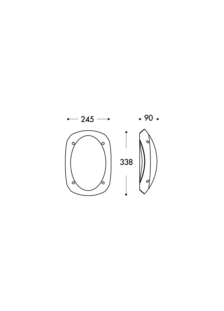 cecchi dimensions Rectangular bulkhead dimension
