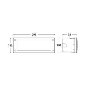 LETI 300 Recessed Wall Lamp