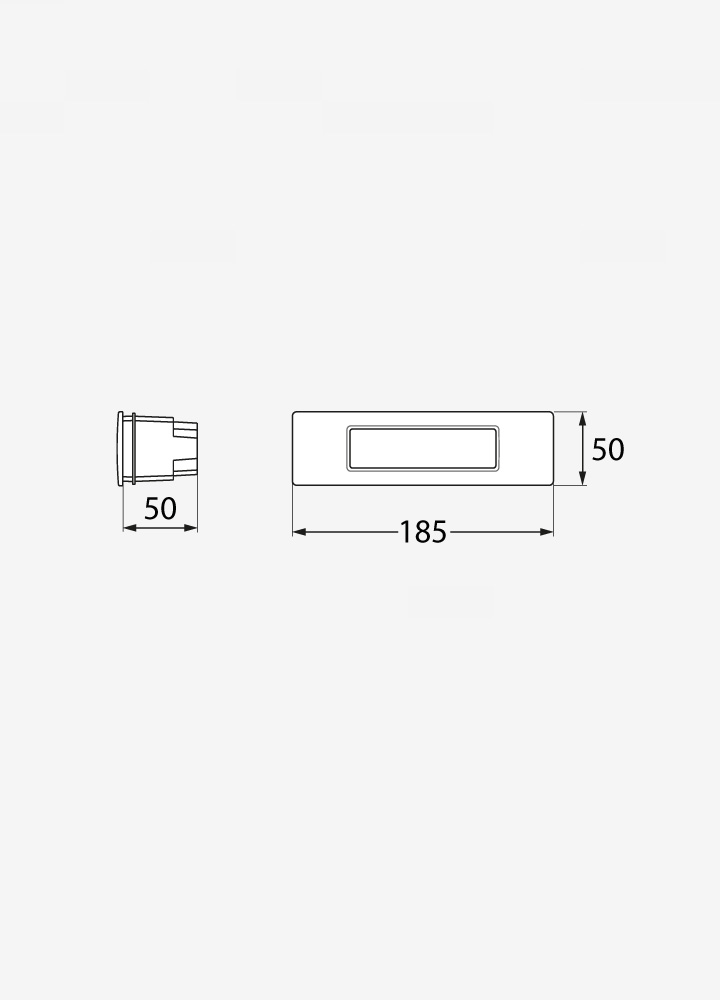 nina190-disegno Wall Lamp Size