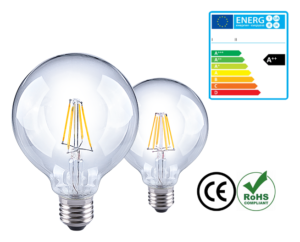 Led Bulb G95 8W E27 Warm-White Clear
